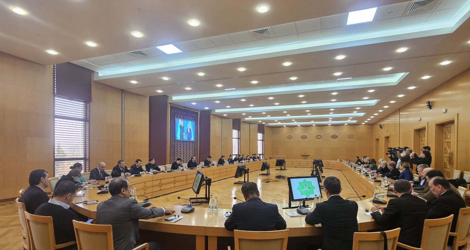 Пресс-конференция, посвященная итогам сотрудничества Туркменистана и Европейского Союза в 2024 году и перспективам совместной деятельности в 2025